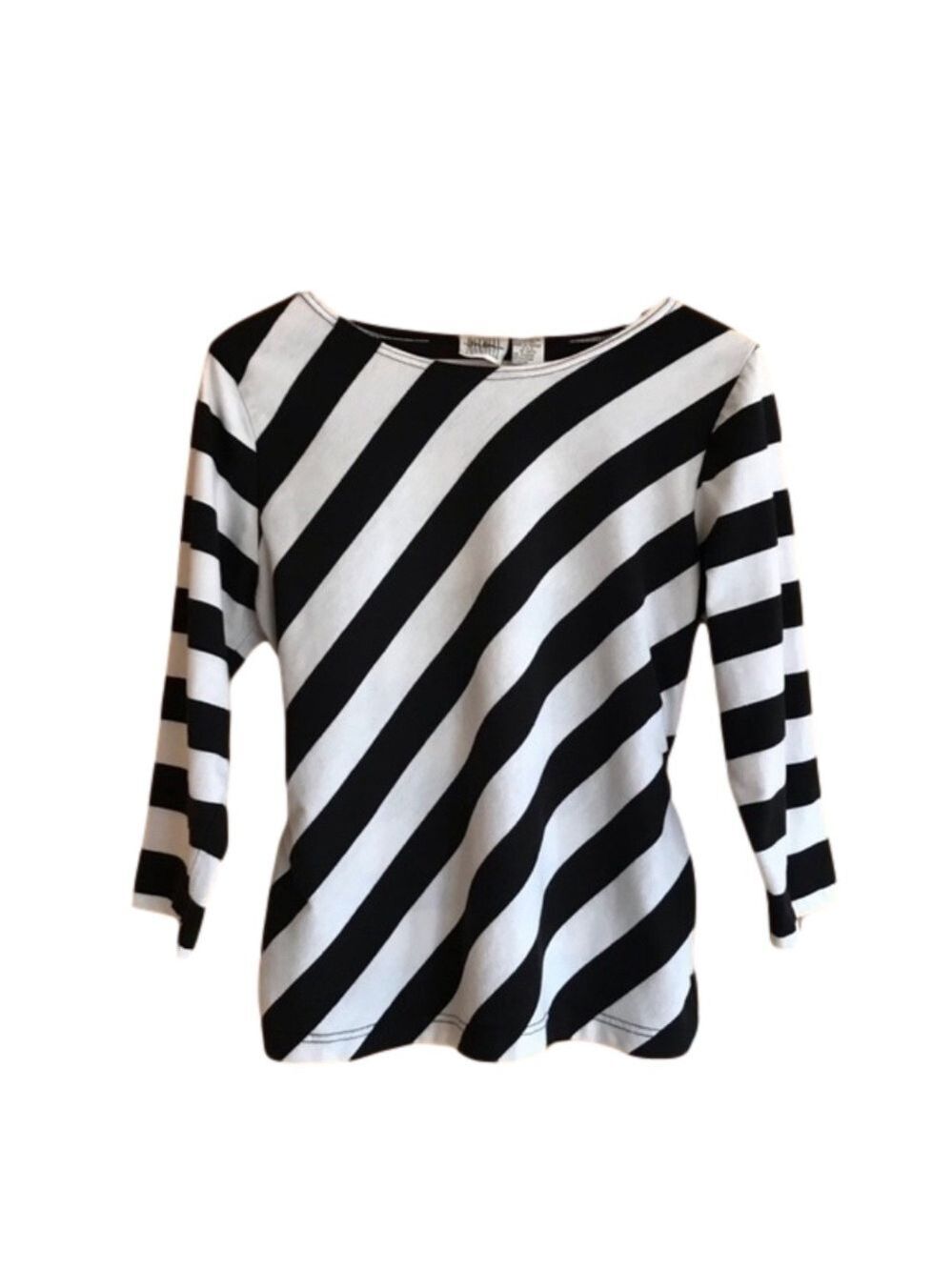 JASON Maxwell belted back quarter sleeve top size medium